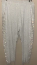 Chico’s Luxe Cashmere Blend Rhinestone Ankle Pants XL NWT