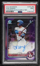 2022 Bowman Chrome Prospect Purple Refractor Jose Ramos PSA 9 MINT Auto 15mj