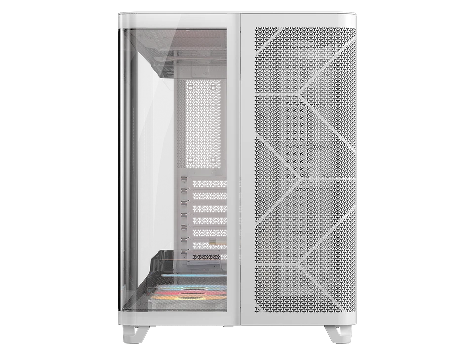 Corsair AIR 5400 RS-R ARGB Triple Chamber Mid-Tower PC Case-White with 3x RS-R 1 - Image 2 of 4