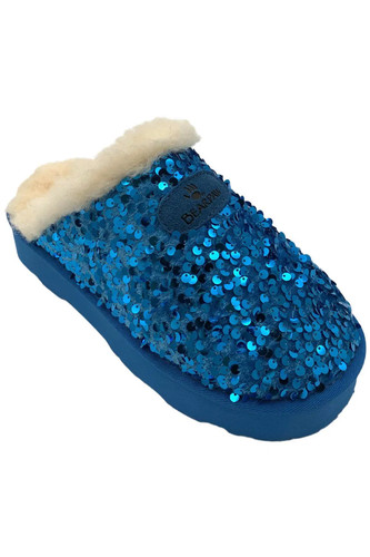 BEARPAW Women's Portia Sequined Mule Mermaid
