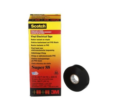 Scotch Super 88 Vinyl Electrical Tape 3M 10 Pack
