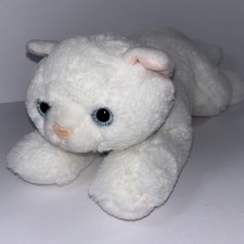 Aurora Flopsie Precious White Kitty Cat Stuffed Animal Plush 12