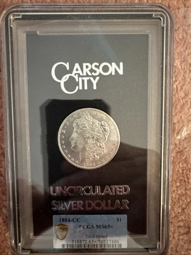 1884-CC MS65+ GSA Hoard Morgan Silver Dollar PCGS Certified  STUNNING!