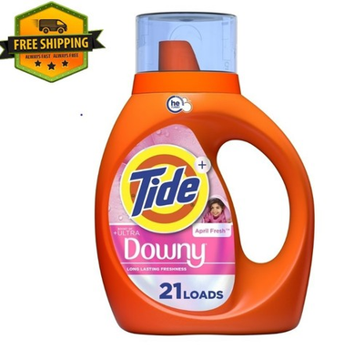 #ad #ad Tide Plus Ultra Downy Liquid Laundry Detergent April Fresh Scent 30 fl oz 21 $7.98