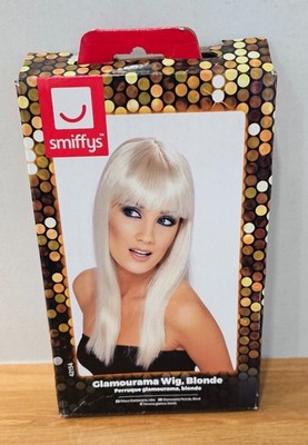 Smiffys Glamourama Perücke, Blond, Lang, Glatt mit Pony Halloween und Karneval