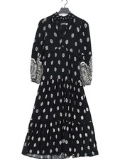Mint Velvet A-Line Maxi Dress UK8 in Black