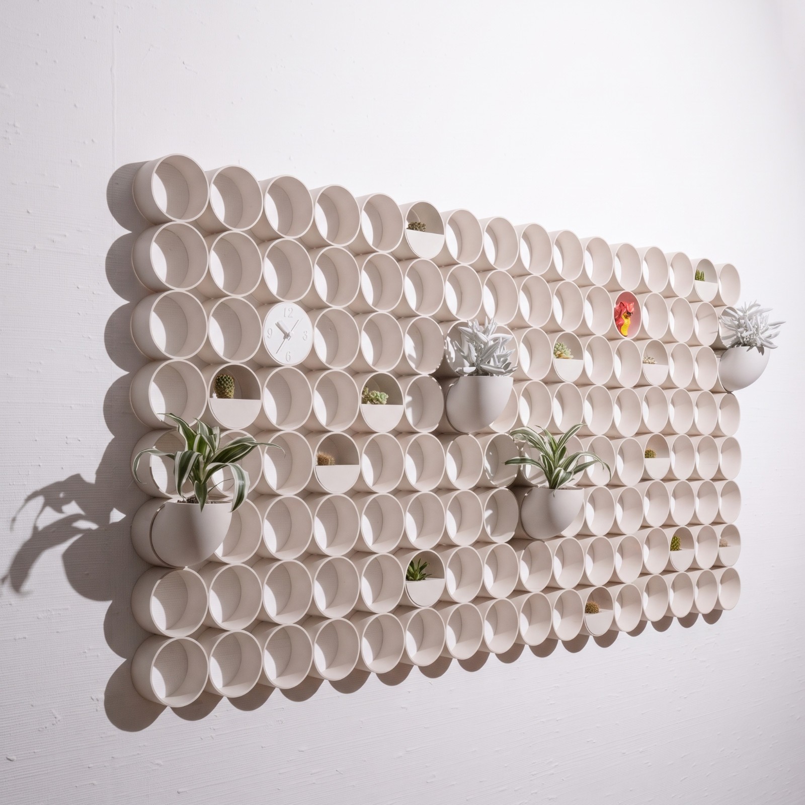 Pannello Space Age | pannello da parete 3D | pacchetto XLarge | decorazione da parete Boho Midcentury bianco foto 3