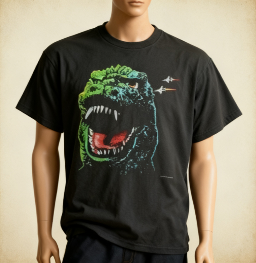 RETRO 90S GODZILLA MONSTER MOVIE GRAPHIC T-SHIRT S-5XL NWT