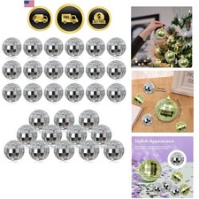 30 Decorative Silver Mirror Disco Balls 3cm - Create a Dreamlike Atmosphere