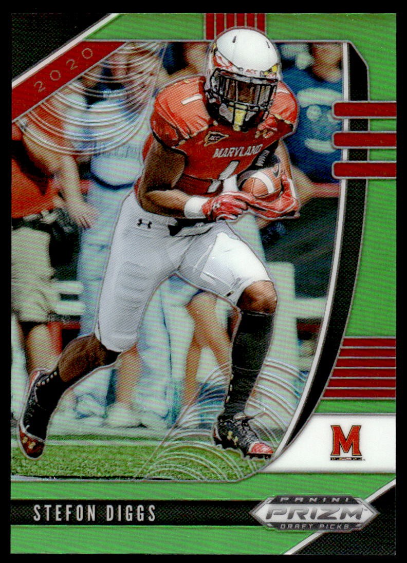 2020 Panini Prizm Draft Picks Stefon Diggs Neon Green /125