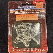 Ral Partha AD&D Battlesystem Miniatures Grey Blossom Unarmored Infantry 11-863