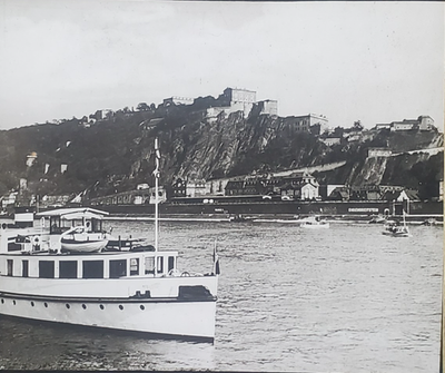 #ad #ad Koblenz Ehrenbreitstein Germany c1920#x27;s Magic Lantern Glass Slide $18.95