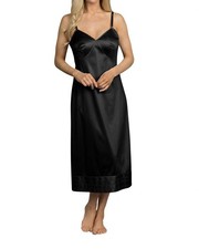 Shadowline Lingerie Adjustable Length Full Slip Black