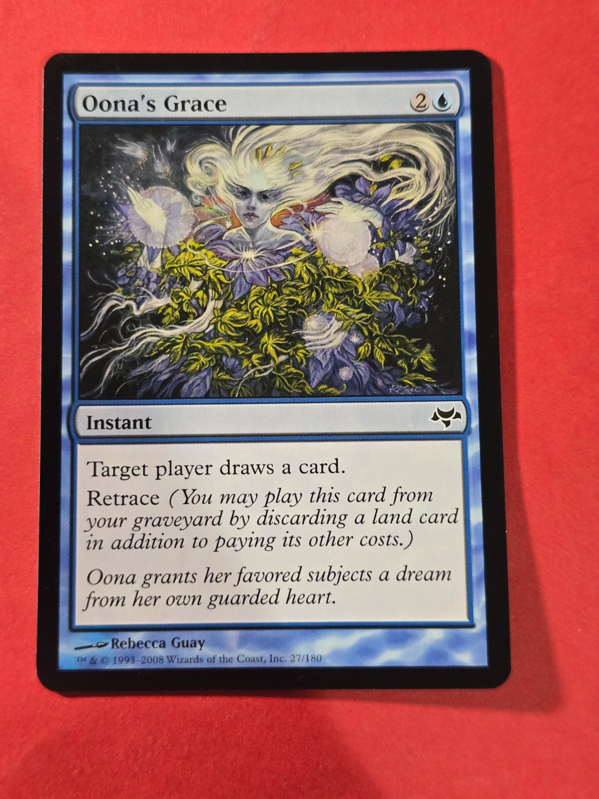 2008 Magic The Gathering Eventide #27 Oona's Grace, C, NF, cd2