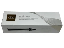 NEW ghd Platinum+ 1" Styler Flat Iron White Black – Dual Voltage (Europlug)