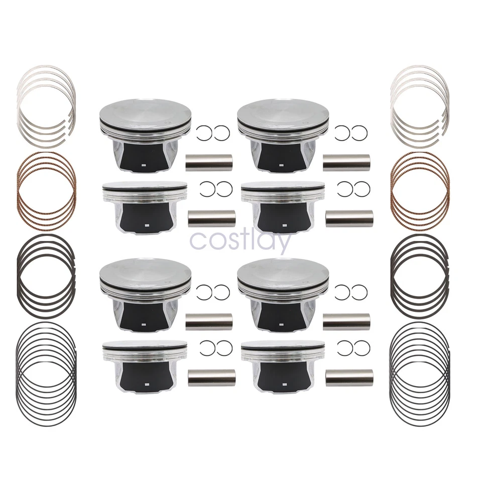 R+L Piston+Ring For Dodge Challenger Charger Durango Jeep Cherokee Wrangler 6.4L - Image 2 of 4