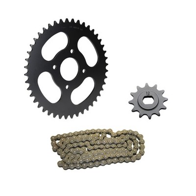 Kettensatz 12/44 Zähne Ritzel Kettenrad Kette für Hercules Prima 2 3 4 5 M 4 5