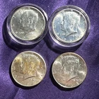 Lot Of 4 Silver 1964 Kennedy Half Dollars