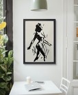 Original Abstract Female Figure Painting 9x12 paper Modern Wall Art Home Decor — photo 2