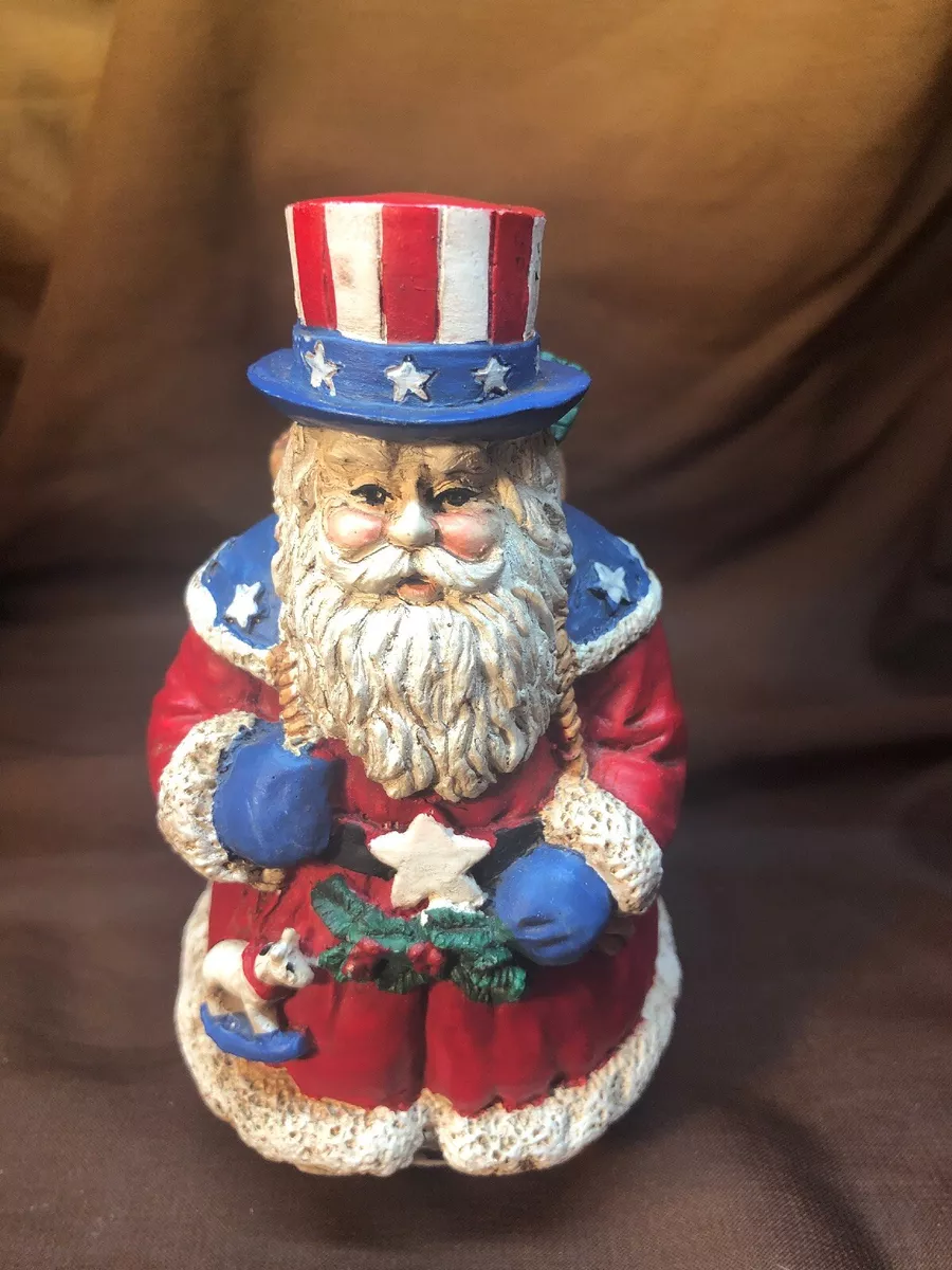 Red white and blue santa hats sale