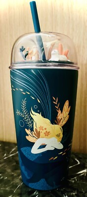 New Sea Life Starbucks Korea Siren Mermaid Dome Tumbler Seal Collectors Item