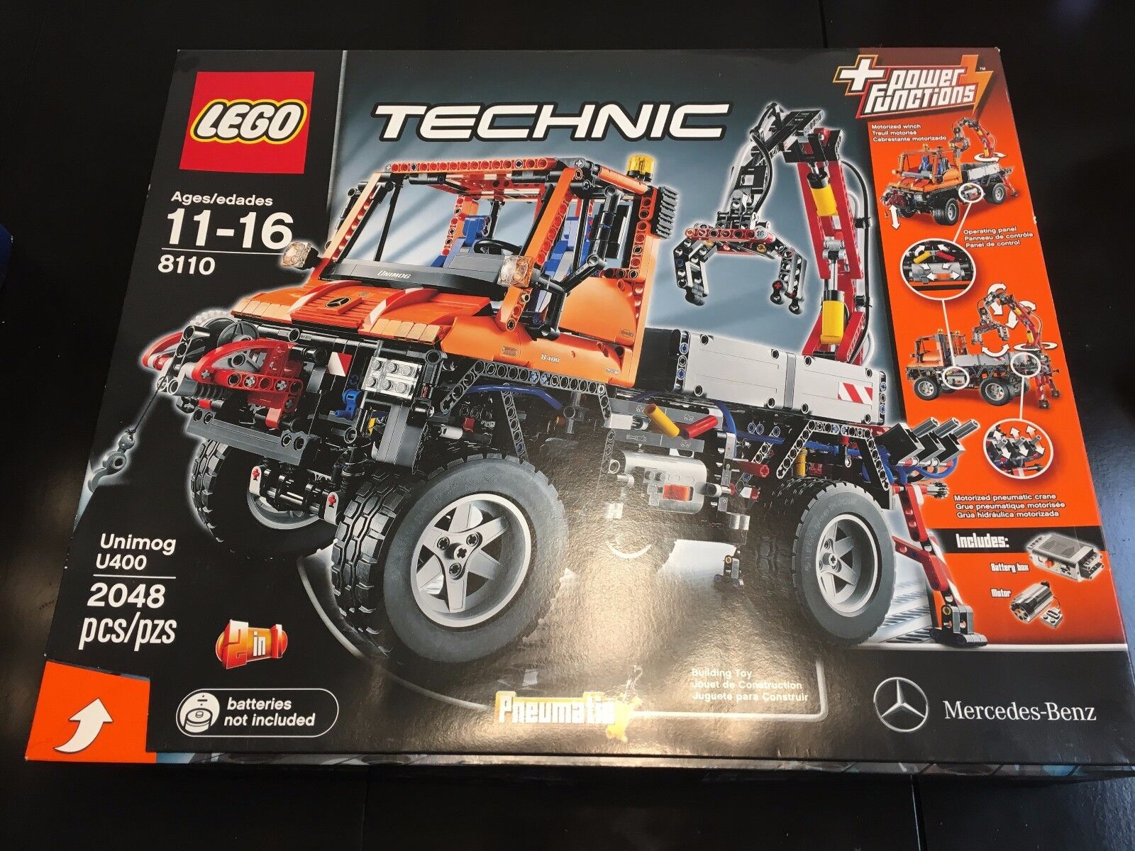 LEGO 8110 TECHNIC MERCEDES-BENZ UNIMOG U 400 & MINT SEALED NEVER OPENED RETIRED