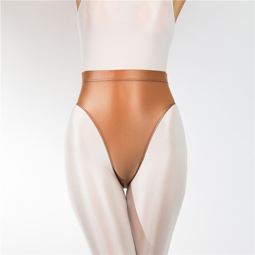 Women Men Silky Shiny Satin Panties Ladies Wet Look Knickers Briefs Underwear UK - Picture 24 of 38