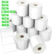 Direct Thermal Shipping Barcode Labels UPC Address Stickers Rollo Zebra Printers