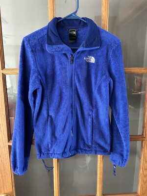The North Face Women's Jacket Royal Blue Full Zip Fleece Sherpa