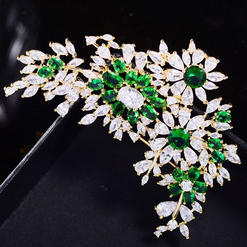 Broche étoile Brillante Avec Strass - Pour Fixer Châle Ou Poncho - Fermoir Sécurité - StyleBREAKER - Neuf