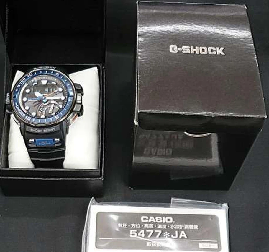 Casio G-Shock GWN-Q1000-1AJF Master of G SEA Blue Bezel Wrist