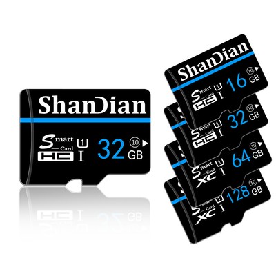 SHANDIAN SD Card SDXC Memory Card TF Class 8GB 16GB 32GB 64GB 128GB & Adapter
