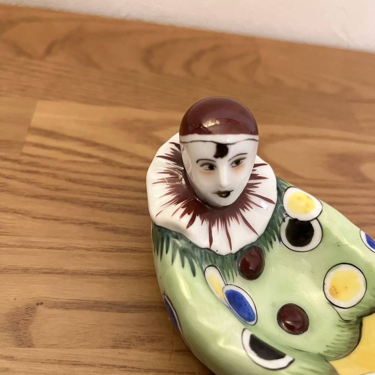 Old Noritake Art Deco Clown Luster Pin Tray Dish Figurine Old Noritake Art Deco Clown Luster Pin Tray Dish Figurine