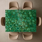 Green Agate Coffee Table Handmade Natural Stone Furniture Luxury Living Room
