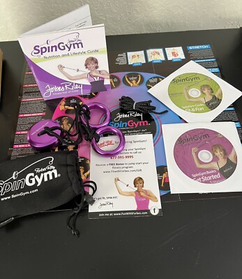 Forbes Riley SpinGym Upper Body Training Home Gym Workout Arm Bands DVD Purple