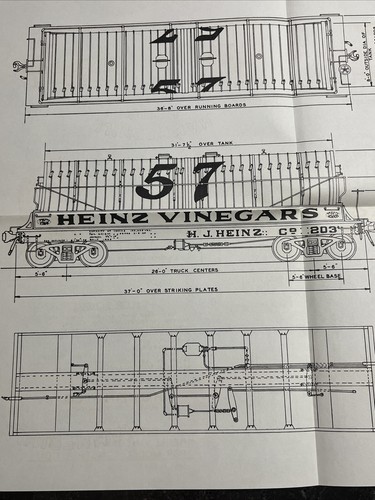 1941 Heinz Model Railroad Car Construction Plans w Blueprints Trains - Picture 8 of 11