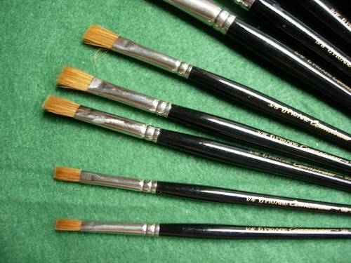 *NEW* PRO ARTE CONNOISSEUR SERIES 99 VARIOUS FLAT RED SABLE WATERCOLOUR BRUSHES - Picture 4 of 12