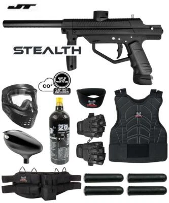 Maddog JT Stealth Semi-Automatic Protective CO2 Paintball Gun Starter Package