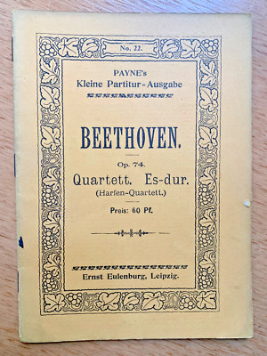 Beethoven ~ Quartett- Es-dur Op. 74~ PAYNE's Kleine Partitur-Ausgabe