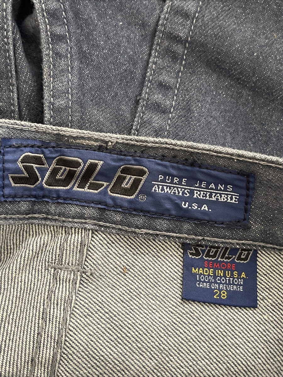 90's SOLO SEMORE ワイドデニムパンツ　32 デッドストック 90s SOLO SEMORE バギー デニム パンツ W32