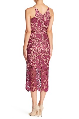 midi block printed organic cotton dress Sundress Midi ~ Almond