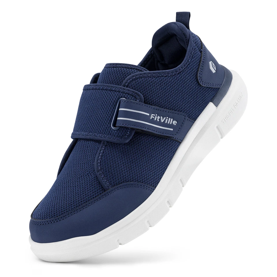 FitVille Zapatos para Diabéticos para Hombres Zapatos para Caminar Extra Anchos Pies Hinchados Neuropatía Foto 4 de 4