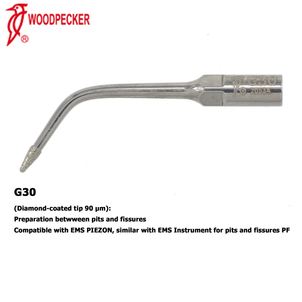 Woodpecker Dental Ultrasonic Piezo Scaler Tips Cavity Shoulder Preparation EMS - Image 4 of 4