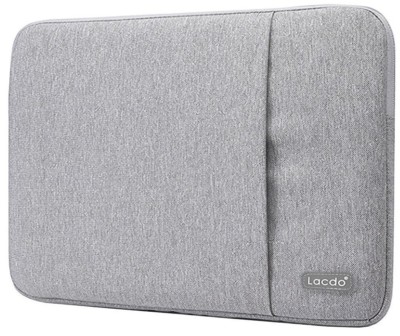 Lacdo 12.9 13 Waterproof Fabric Laptop Tablet Sleeve Case Bag for Notebook Gray 
