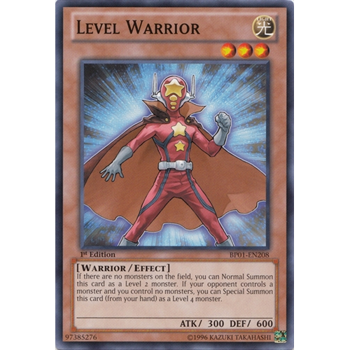 x3 Level Warrior - BP01-EN208 - Starfoil Rare - 1st Edition - Picture 1 of 1