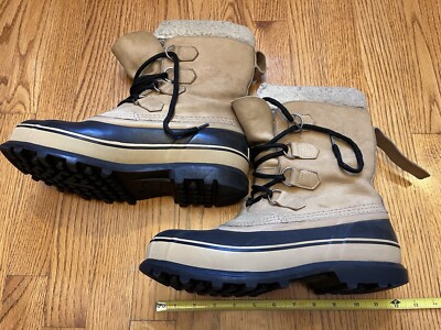 Sorel Caribou Waterproof Winter Snow Boots Men Tan Leather‎ Wool Lined Size 8 Sorel Caribou WP Men – Sole Mates main image 4