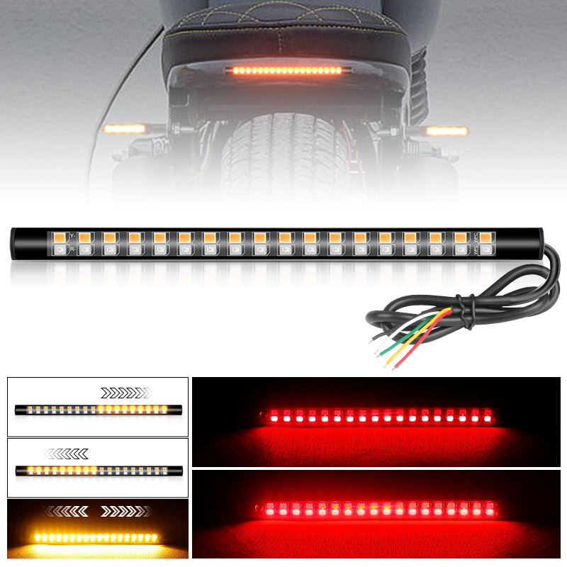 2Pcs Universal 36 LED Light Strip, Motorcycle Turn Signal Lights, Tail Trailer Brake Stop Light &ndash; Buy At Low Prices In The Online Store