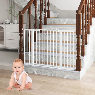 WTEOD Effortless Installation and Convenient Passage The Baby and pet Gate wi...