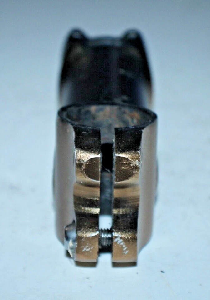 Bike Stem 100mm 1 1/8" Threadless 7º Rise 25.4mm Black Gold MTB Road USA Shipper - Image 3 of 4