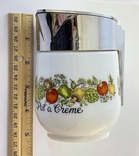 Corning Ware Compatible Spice O' Life Pot a Creme Creamer Flip Top Lid Gemco USA
